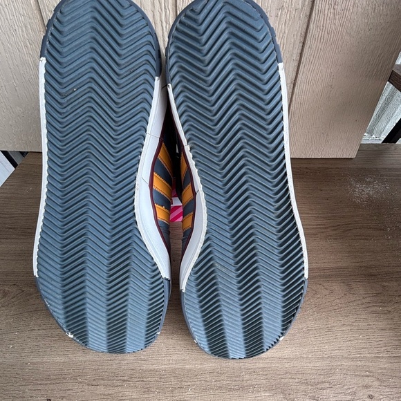 Adidas Gray and Red High-Top Athletic Shoes - Picture 4 of 12